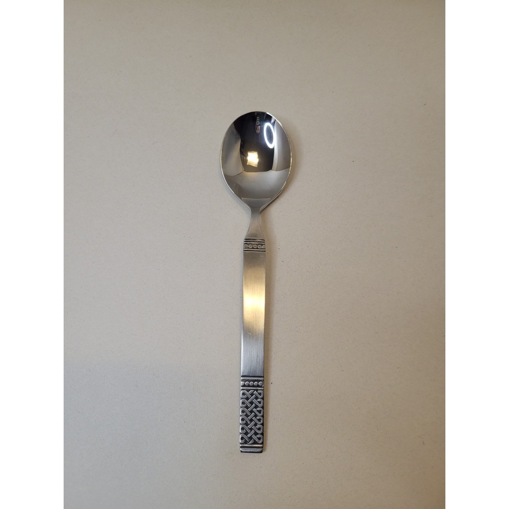 Danika by MSI Japan Stainless Teaspoon Celtic Knot Basketweave Pattern 6.25"